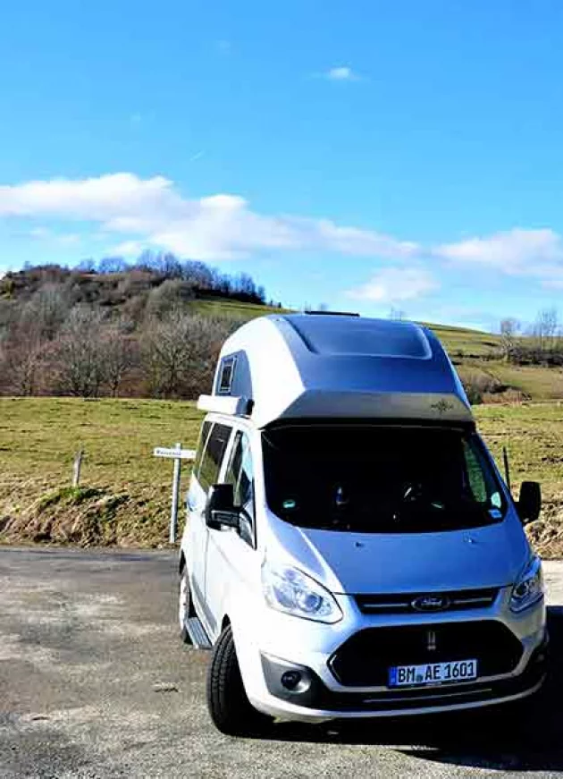 Unterwegs im Campervan. Ford Nugget. Foto: A. Knechtges